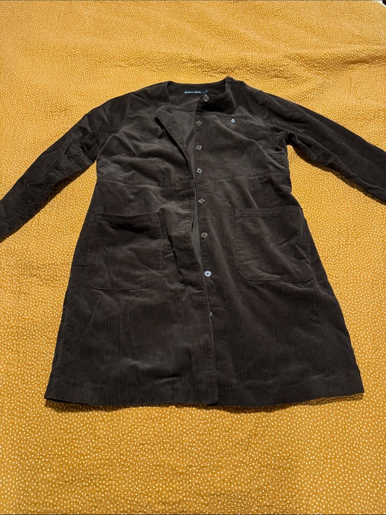 Gudrun Sjöden Jackets & Blazers - Dark Brown Corduroy Button-Front Women's Coat